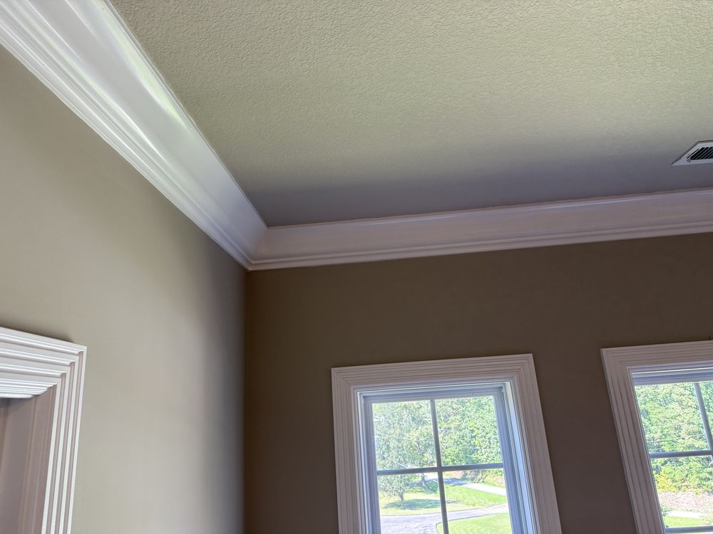 Crown molding detail along the ceiling